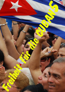 Plakat "Freiheit für die Cuban 5"