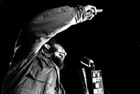 Fidel Castro an der Universität von Havanna 1960 - Liberio Noval