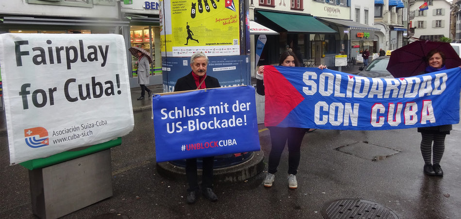 Solidarität mit Kuba in Bern und Berlin